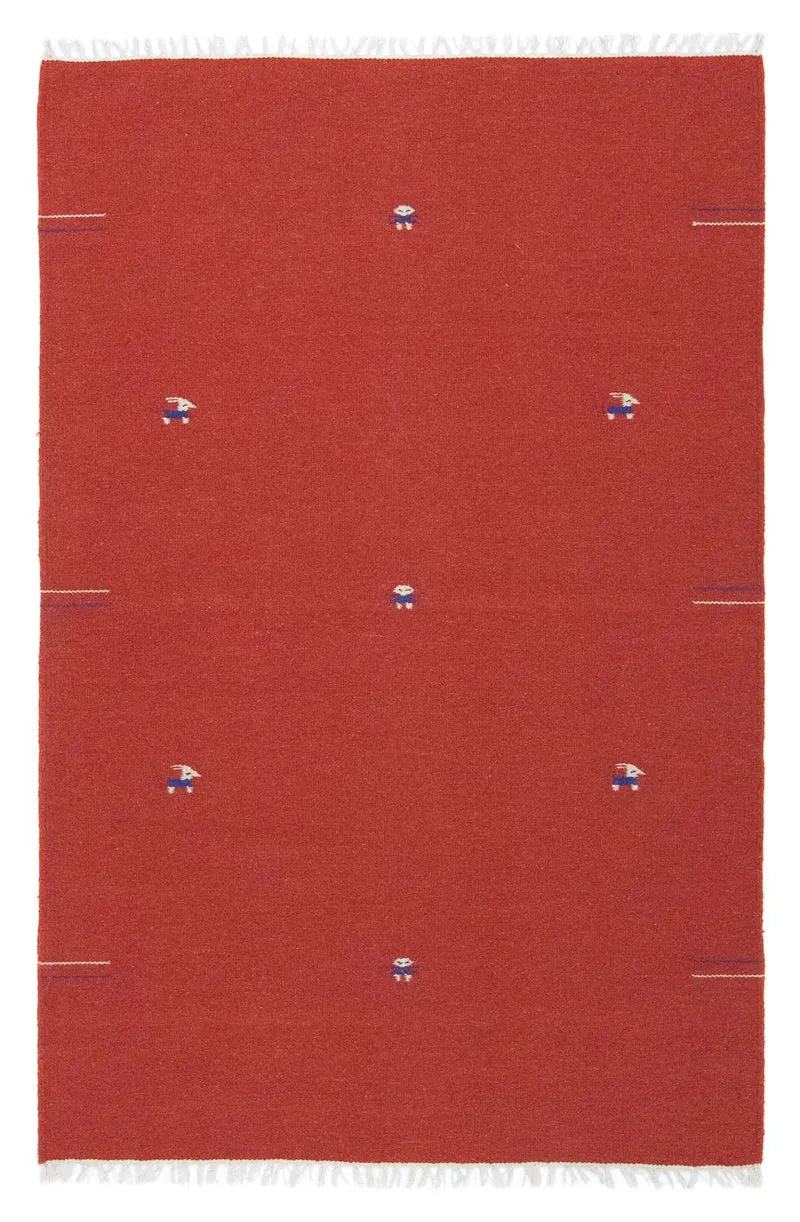 Kelim Teppich - Trendy 120 x 180 cm - rot