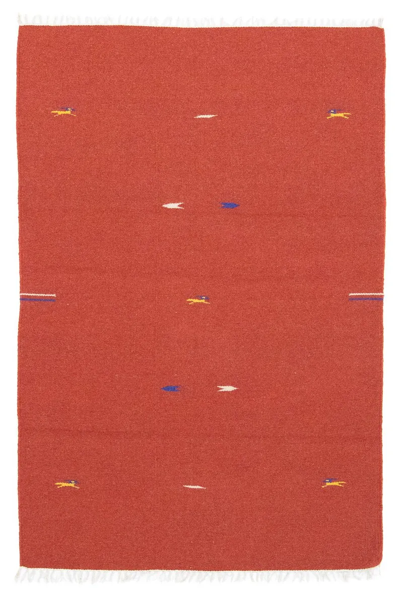 Kelim Teppich - Trendy 120 x 180 cm - rot