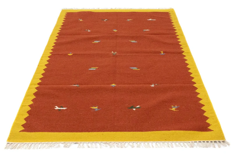 Kelim Teppich - Trendy 120 x 180 cm - orange