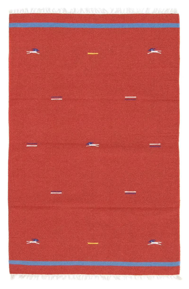Kelim Teppich - Trendy 120 x 180 cm - rot