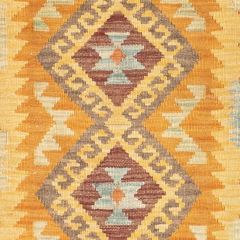 Kelim Teppich - Oriental 71 x 209 cm - gold