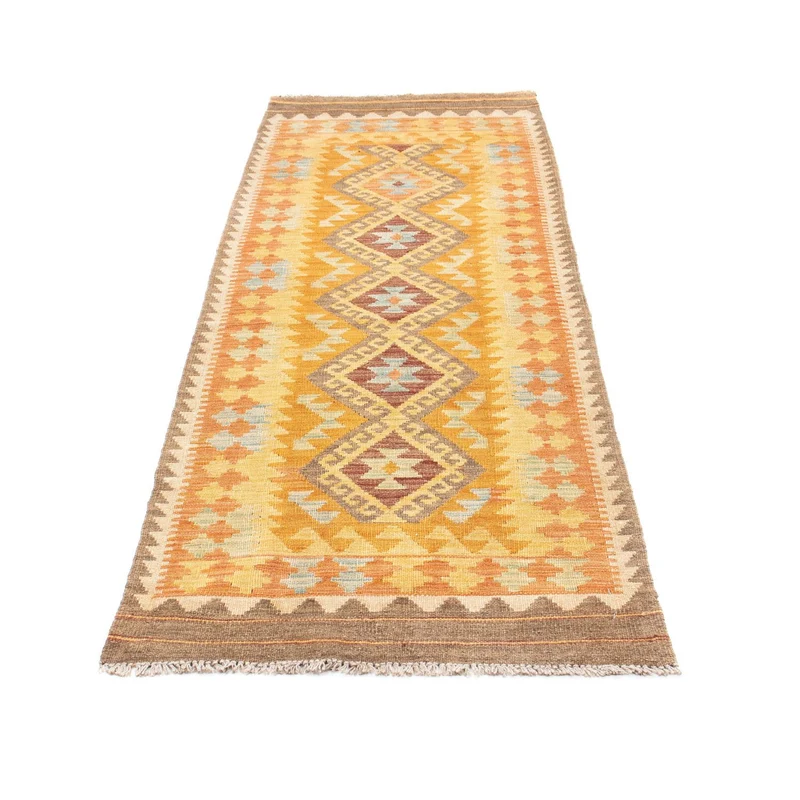 Kelim Teppich - Oriental 71 x 209 cm - gold