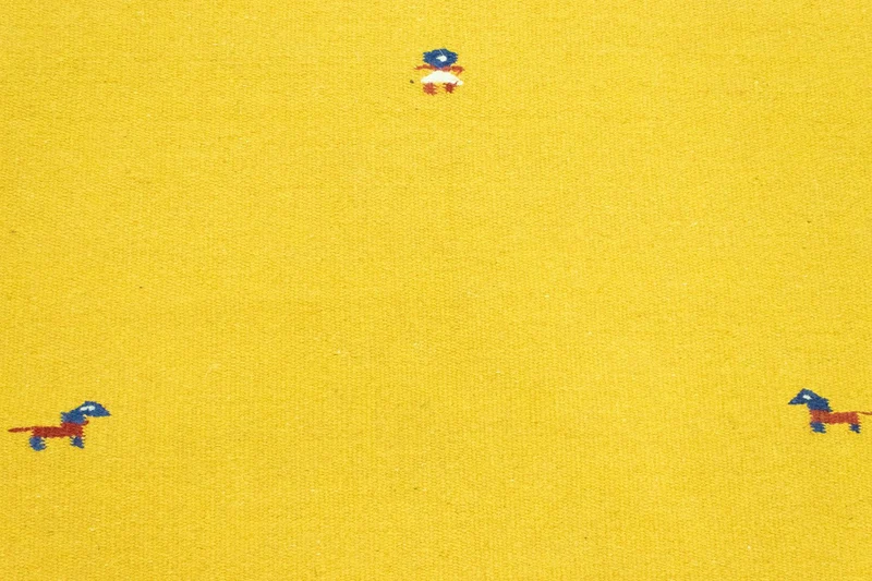Kelim Teppich - Trendy 120 x 180 cm - gelb