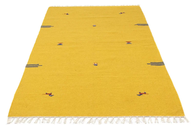 Kelim Teppich - Trendy 120 x 180 cm - gelb