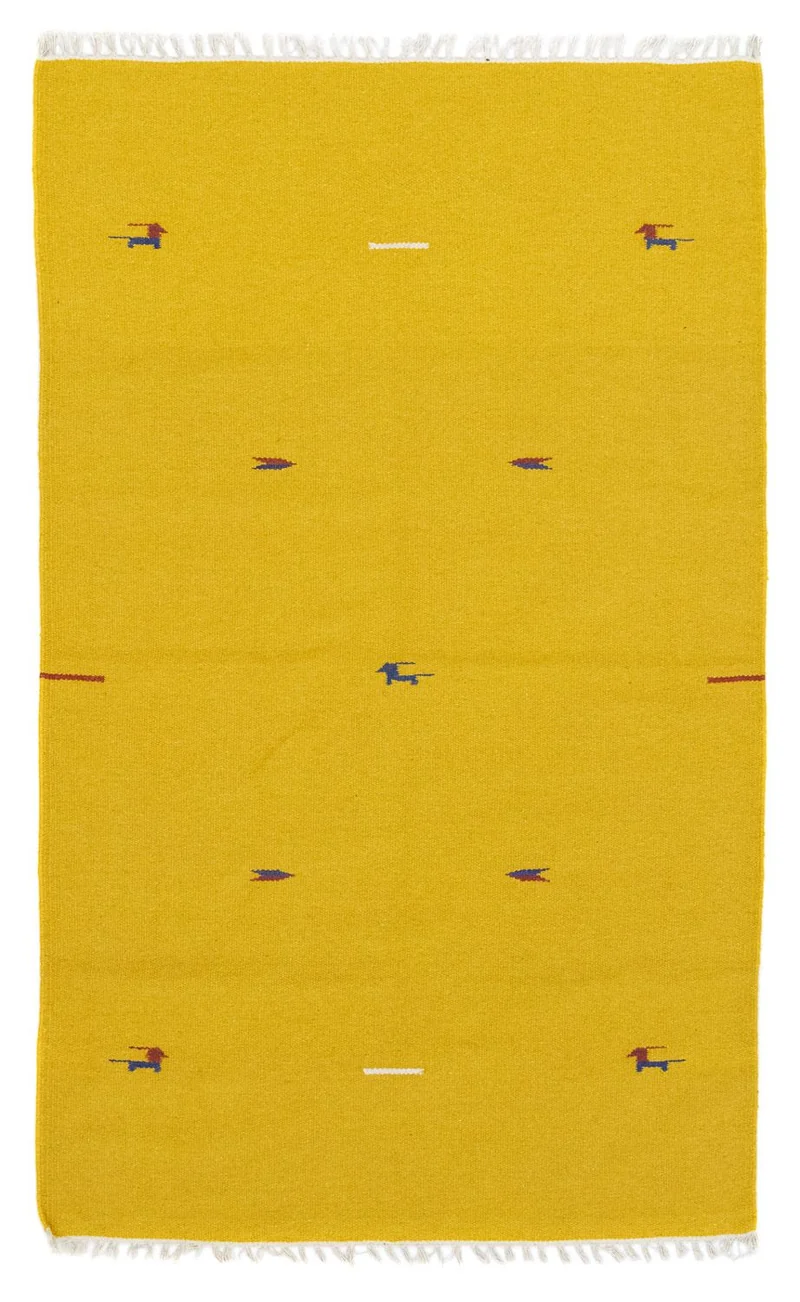 Kelim Teppich - Trendy 120 x 180 cm - gelb