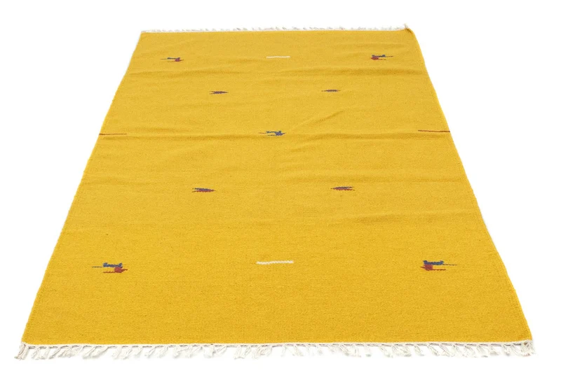 Kelim Teppich - Trendy 120 x 180 cm - gelb
