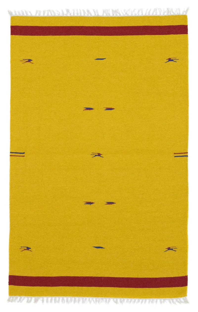 Kelim Teppich - Trendy 120 x 180 cm - gelb