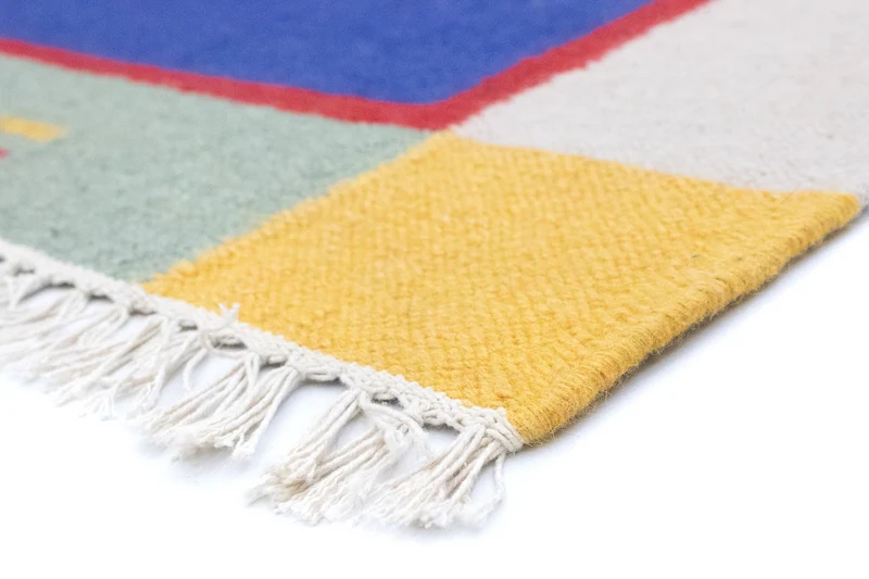 Kelim Teppich - Trendy 120 x 180 cm - blau