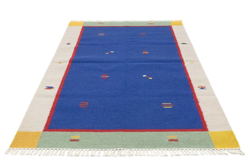 Kelim Teppich - Trendy 120 x 180 cm - blau