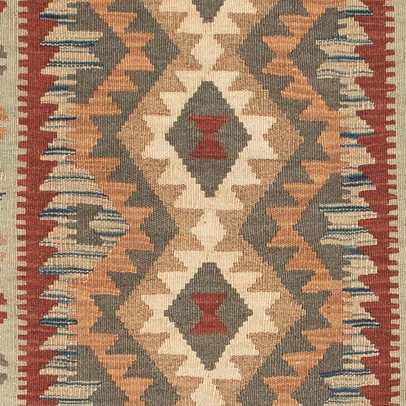 Kelim Teppich - Oriental 80 x 198 cm - hellbraun