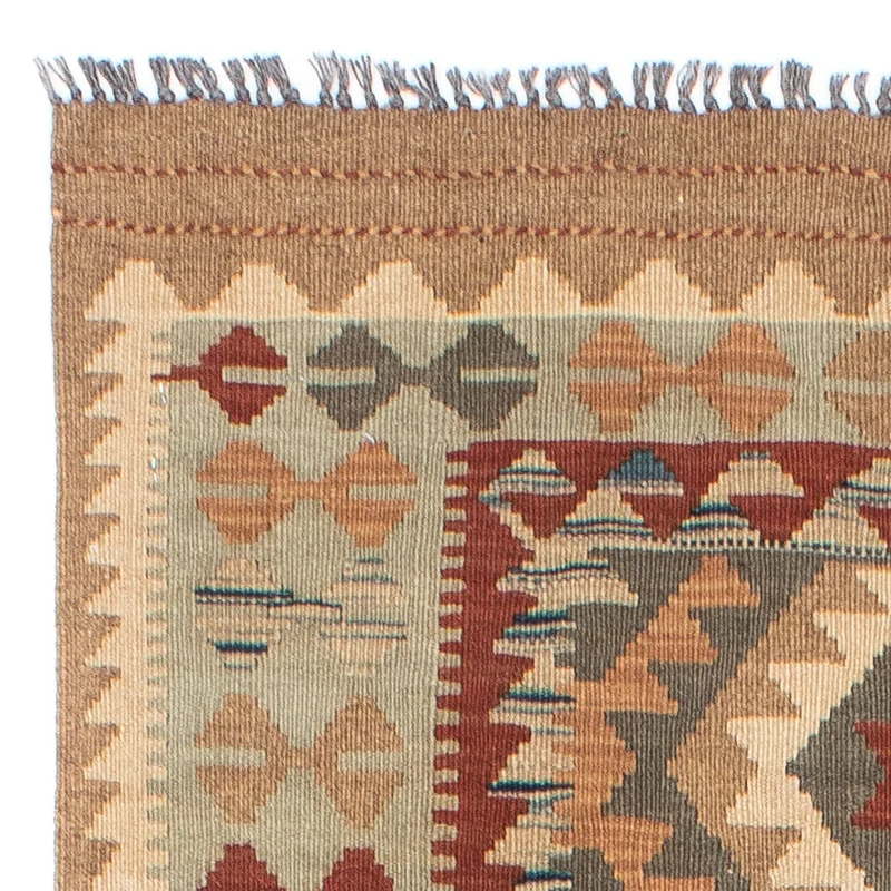 Kelim Teppich - Oriental 80 x 198 cm - hellbraun