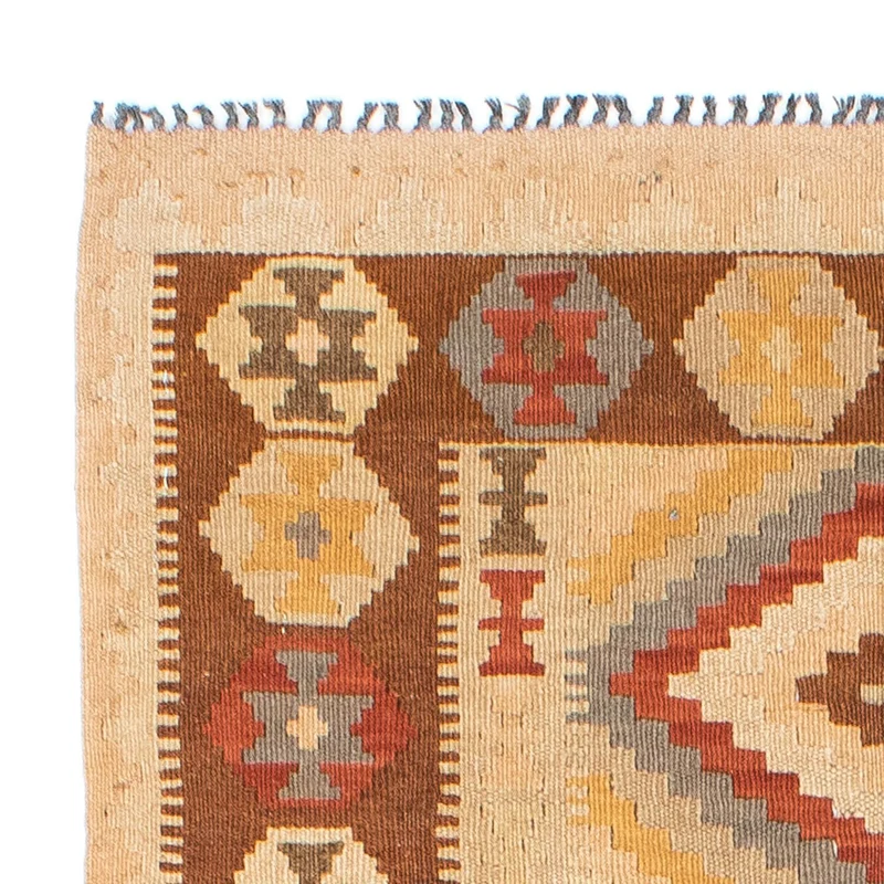 Kelim Teppich - Oriental 79 x 200 cm - hellbraun