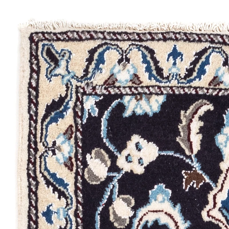 Perserteppich - Nain 55 x 101 cm - dunkelblau