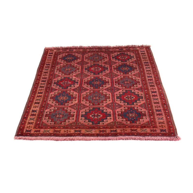 Orientteppich 104 x 131 cm - hellrot