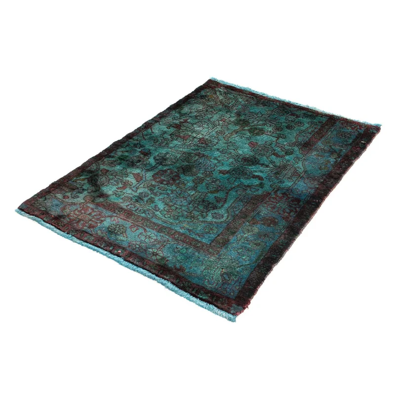 Orientteppich 91 x 119 cm - hellblau
