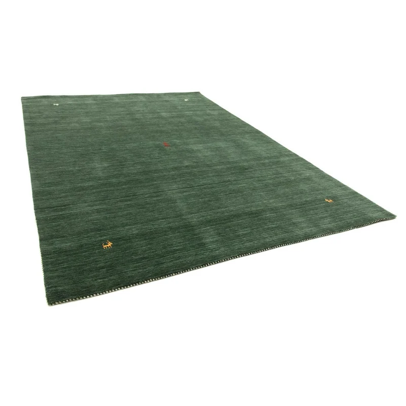 Gabbeh Teppich - Softy 90 x 160 cm - dunkelgrün