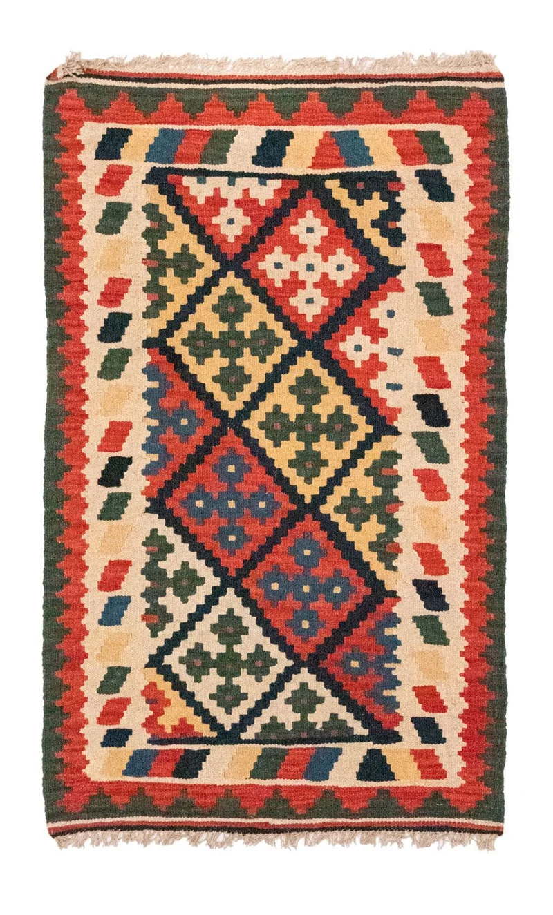 Kelim Fars Teppich 80x132cm - mehrfarbig