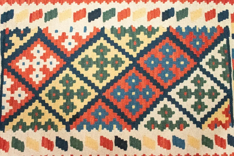 Kelim Fars Teppich 80x132cm - mehrfarbig