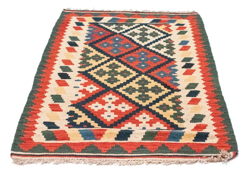 Kelim Fars Teppich 80x132cm - mehrfarbig