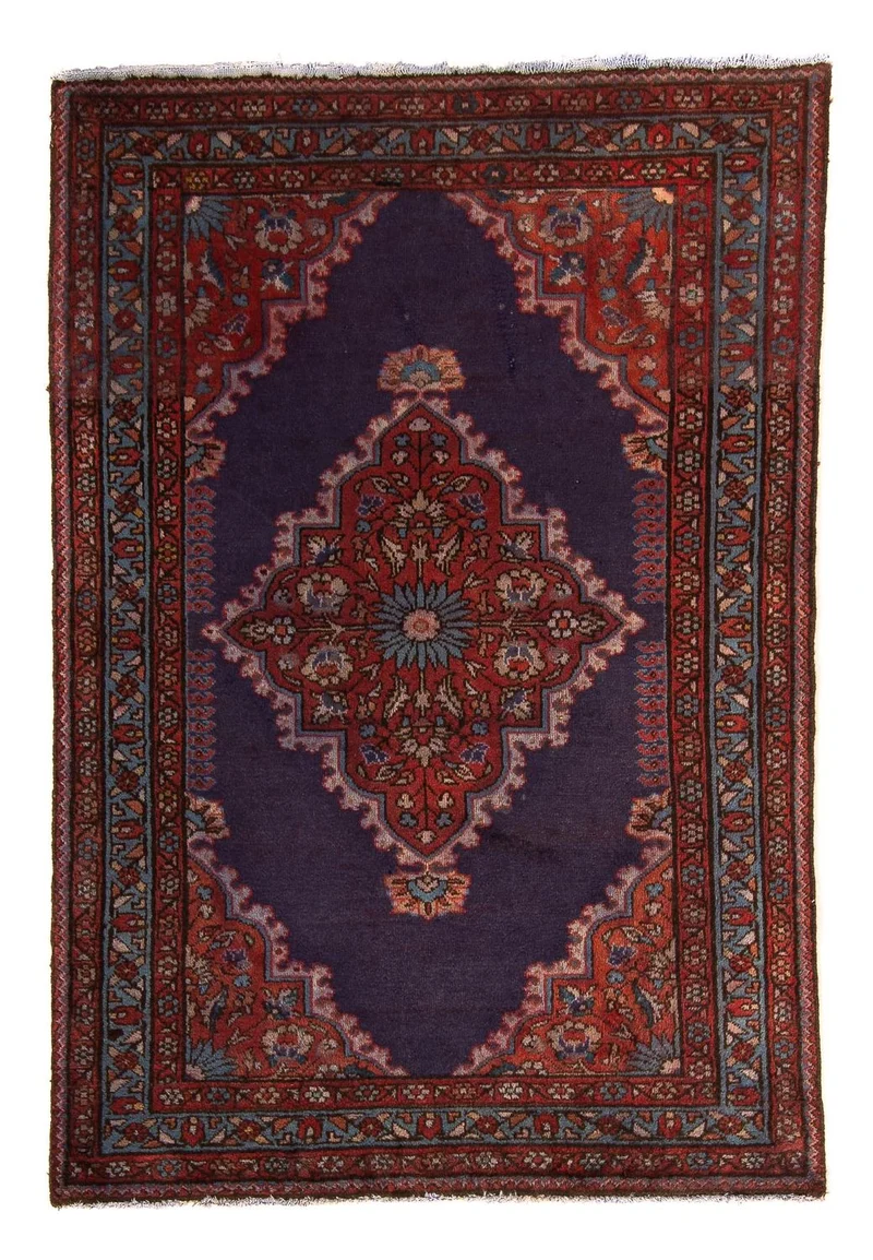 Orientteppich 105 x 150 cm - dunkelblau