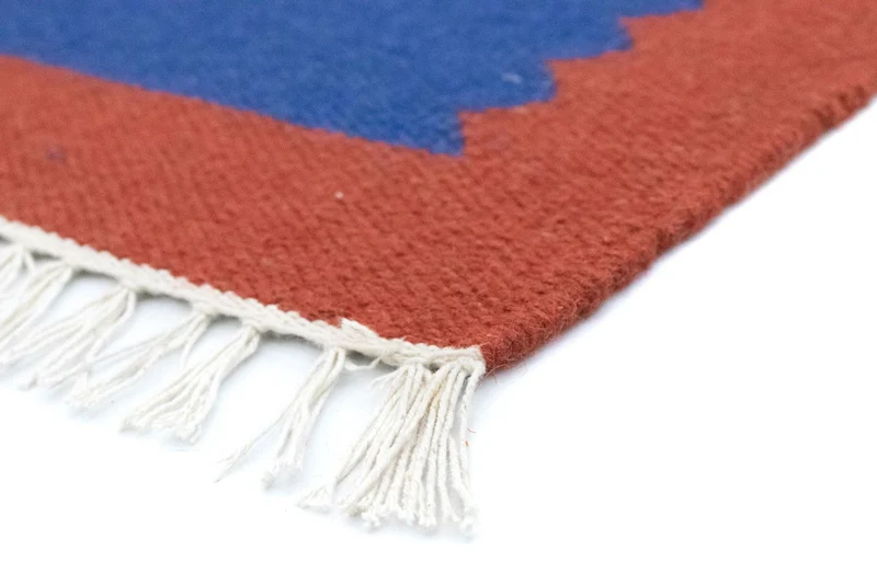 Kelim Teppich - Trendy 120 x 180 cm - blau