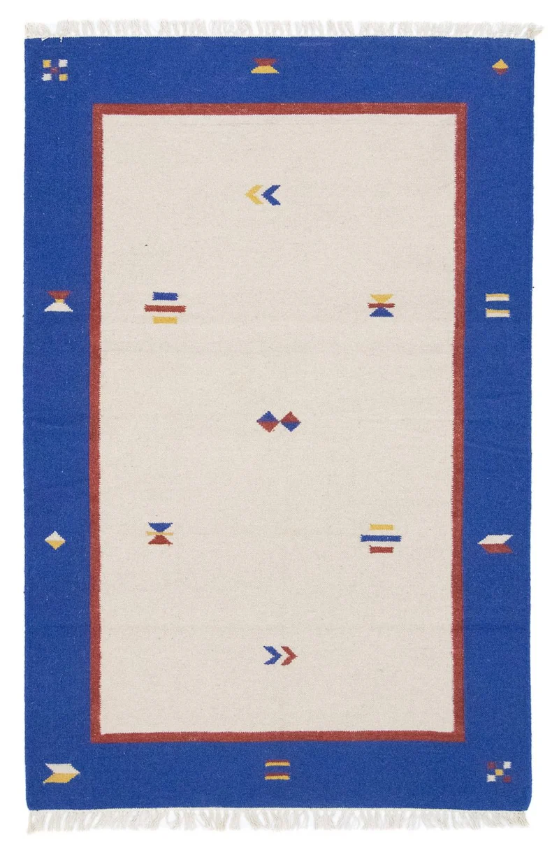 Kelim Teppich - Trendy 120 x 180 cm - beige
