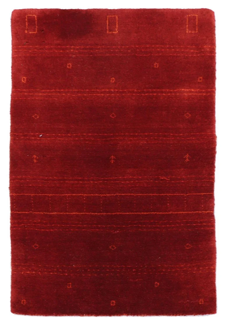 Gabbeh Teppich - Perser 60 x 90 cm - rot