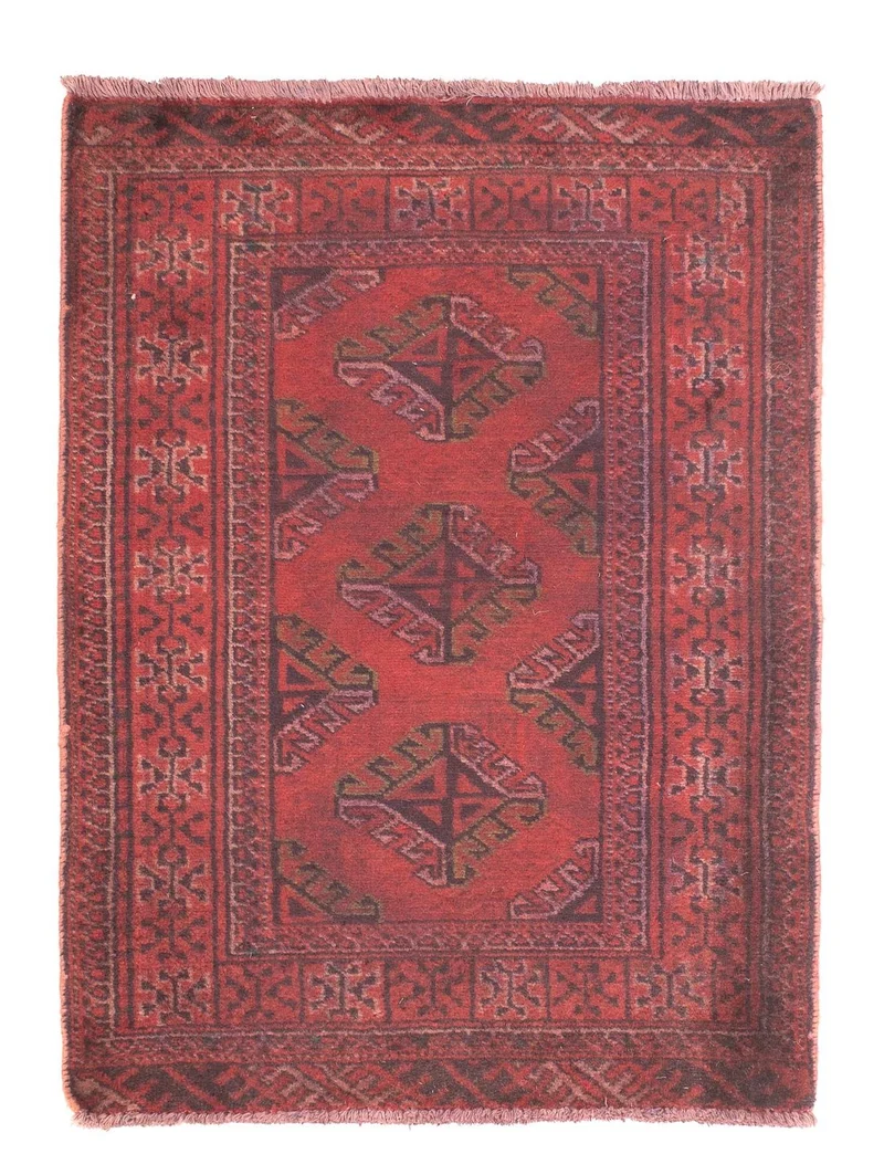 Orientteppich 66 x 84 cm - dunkelrot