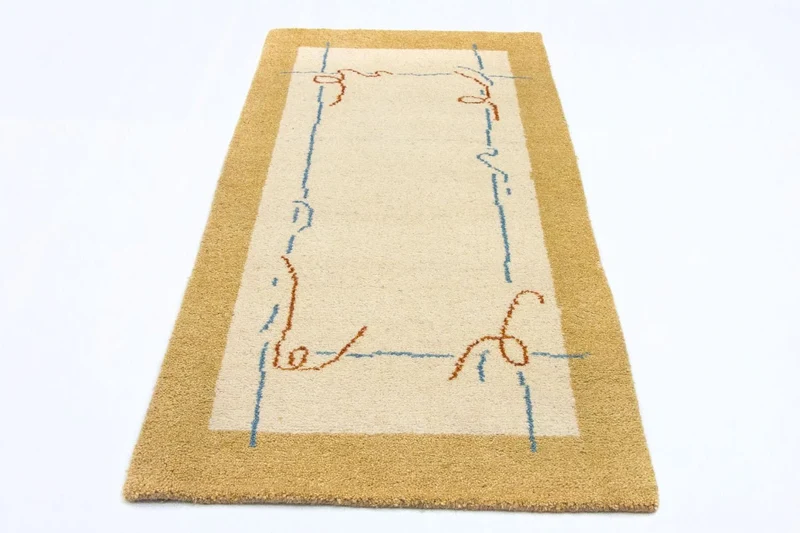 Gabbeh Teppich - Indus 70 x 140 cm - beige