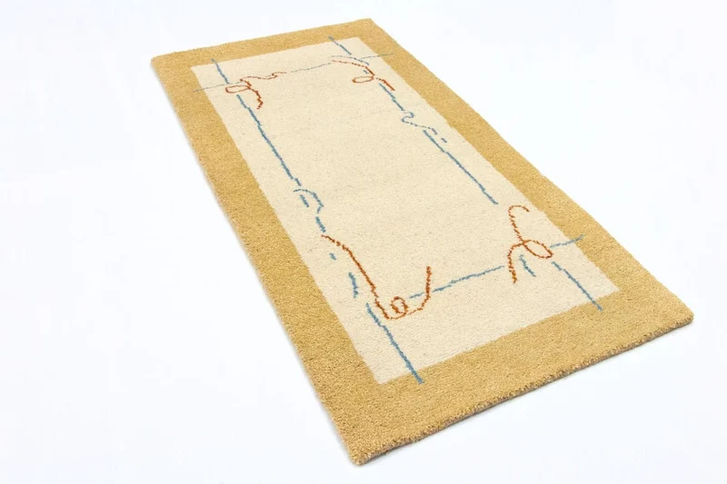 Gabbeh Teppich - Indus 70 x 140 cm - beige