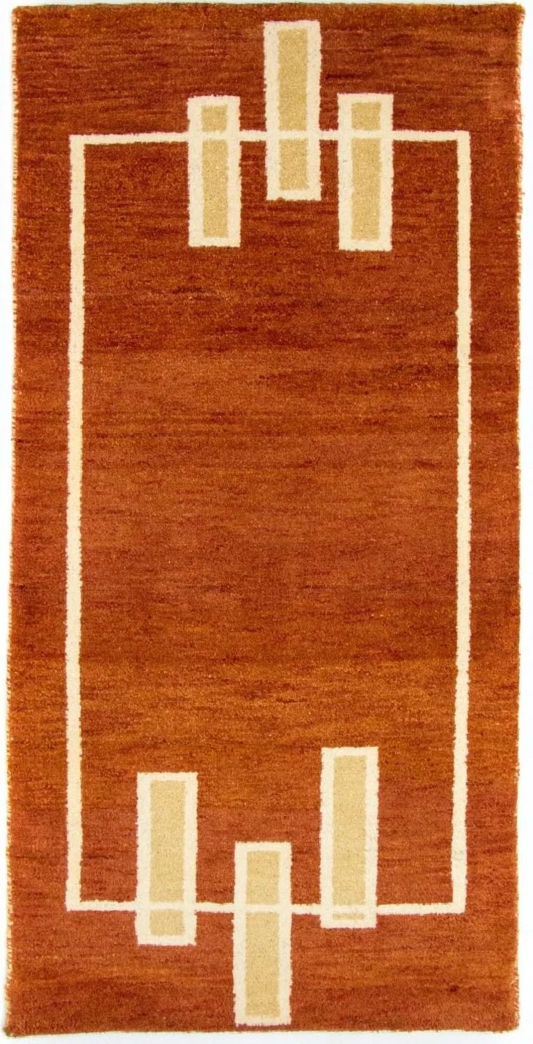Gabbeh Teppich - Indus 70 x 140 cm - rost