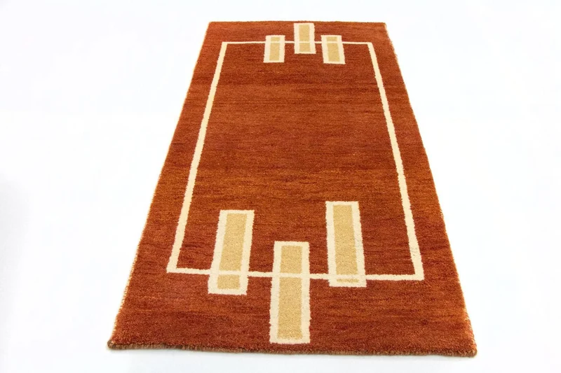 Gabbeh Teppich - Indus 70 x 140 cm - rost