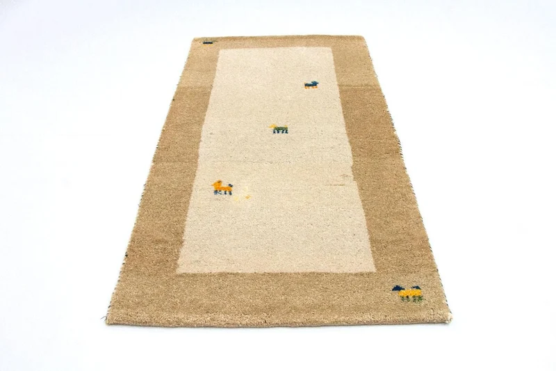 Gabbeh Teppich - Indus 70 x 140 cm - beige