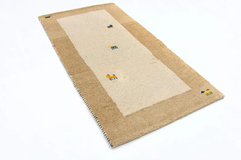Gabbeh Teppich - Indus 70 x 140 cm - beige