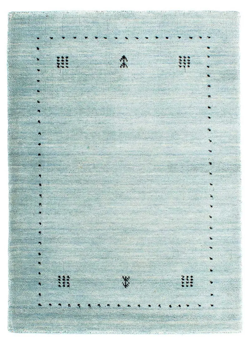 Gabbeh Teppich - Loribaft Indus 65 x 95 cm - hellblau