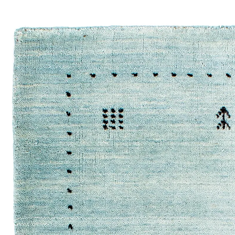 Gabbeh Teppich - Loribaft Indus 65 x 95 cm - hellblau