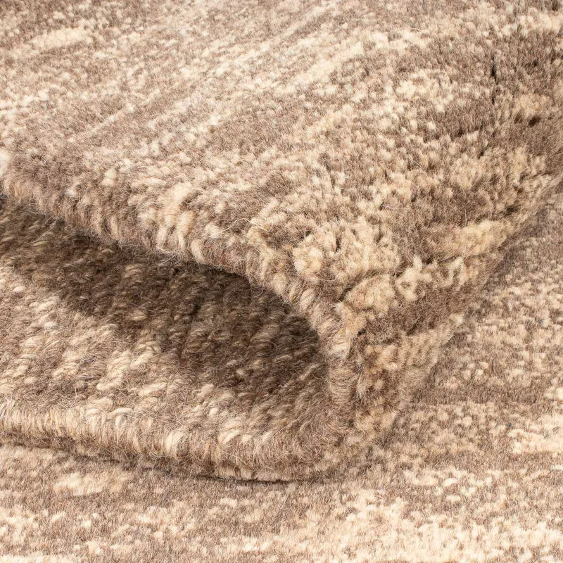 Nepal Teppich 90x160cm - Wollteppich - natur