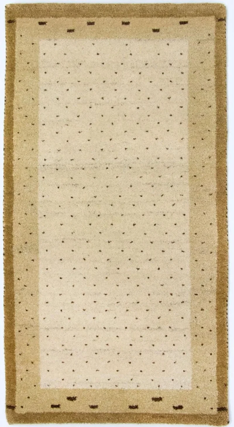 Gabbeh Teppich - Indus 72 x 136 cm - beige