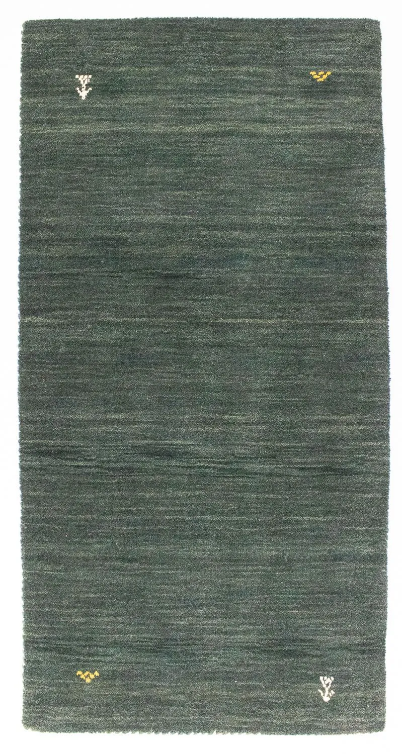 Gabbeh Teppich - Softy 70 x 120 cm - grün