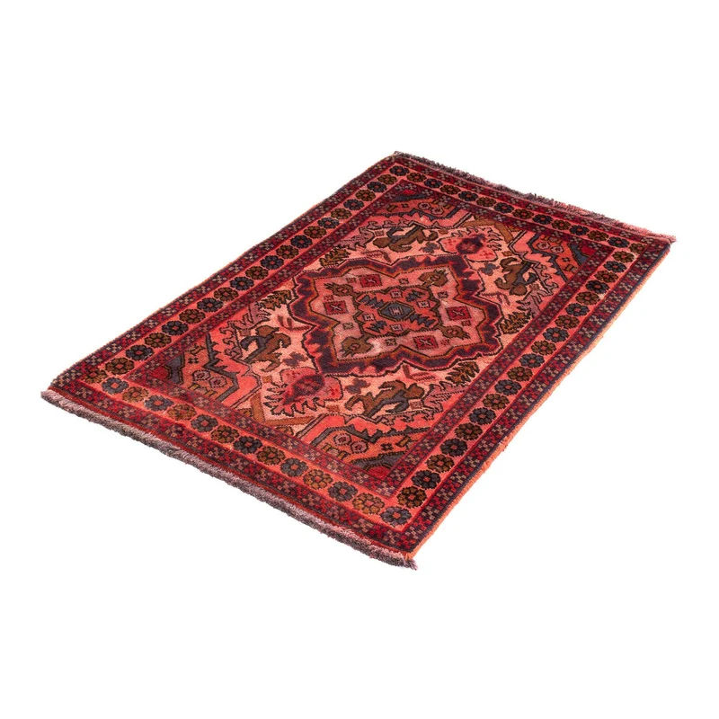 Orientteppich 66 x 100 cm - hellrot