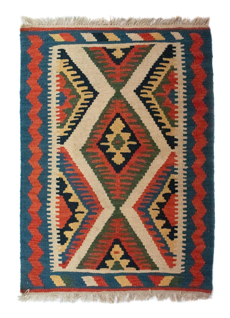 Kelim Teppich - Splash 64 x 90 cm - mehrfarbig