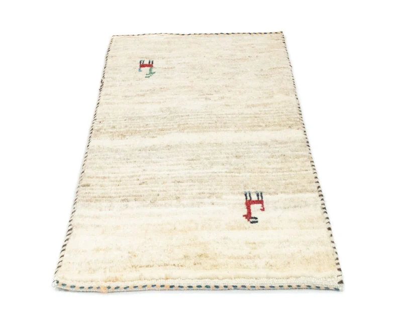 Gabbeh Teppich - Perser 40 x 60 cm - beige