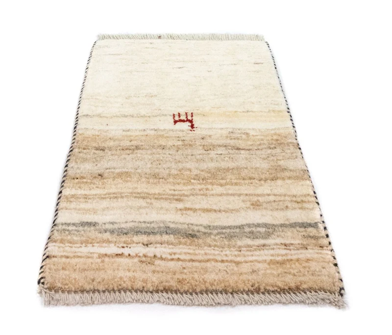 Gabbeh Teppich - Perser 40 x 60 cm - beige