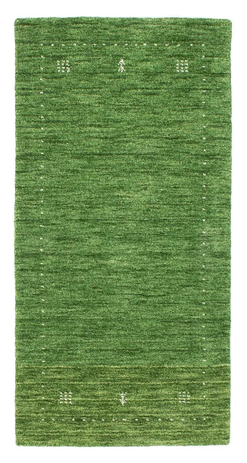 Gabbeh Teppich - Softy 72 x 143 cm - grün