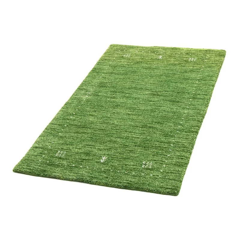 Gabbeh Teppich - Softy 72 x 143 cm - grün