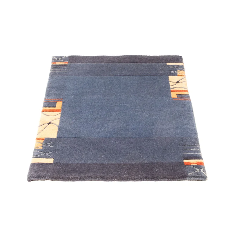 Nepal Teppich - 60 x 90 cm - dunkelblau