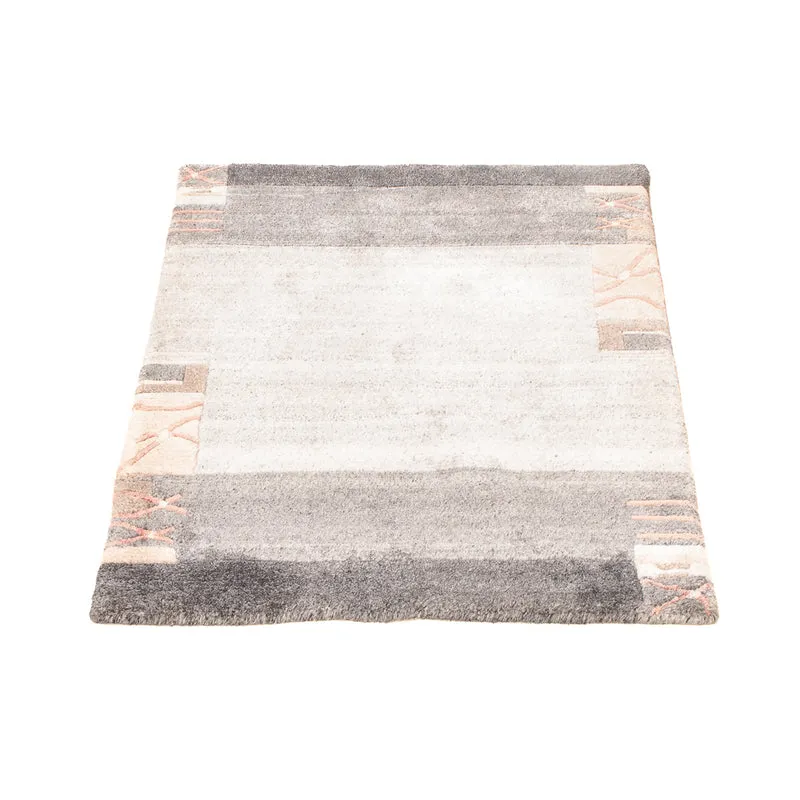 Nepal Teppich - 60 x 90 cm - hellgrau