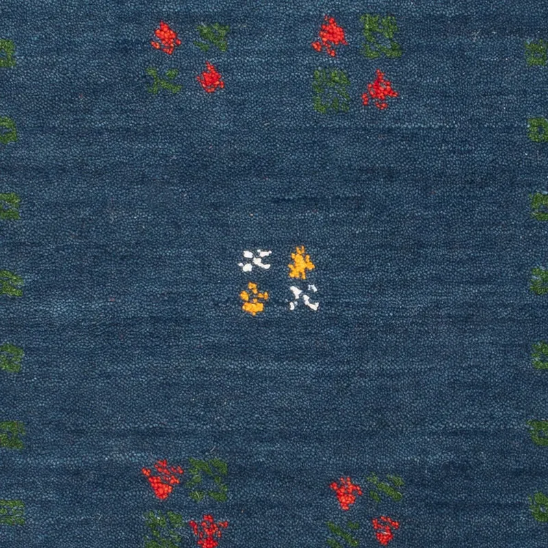 Gabbeh Teppich - Loribaft Softy - 60 x 90 cm - blau