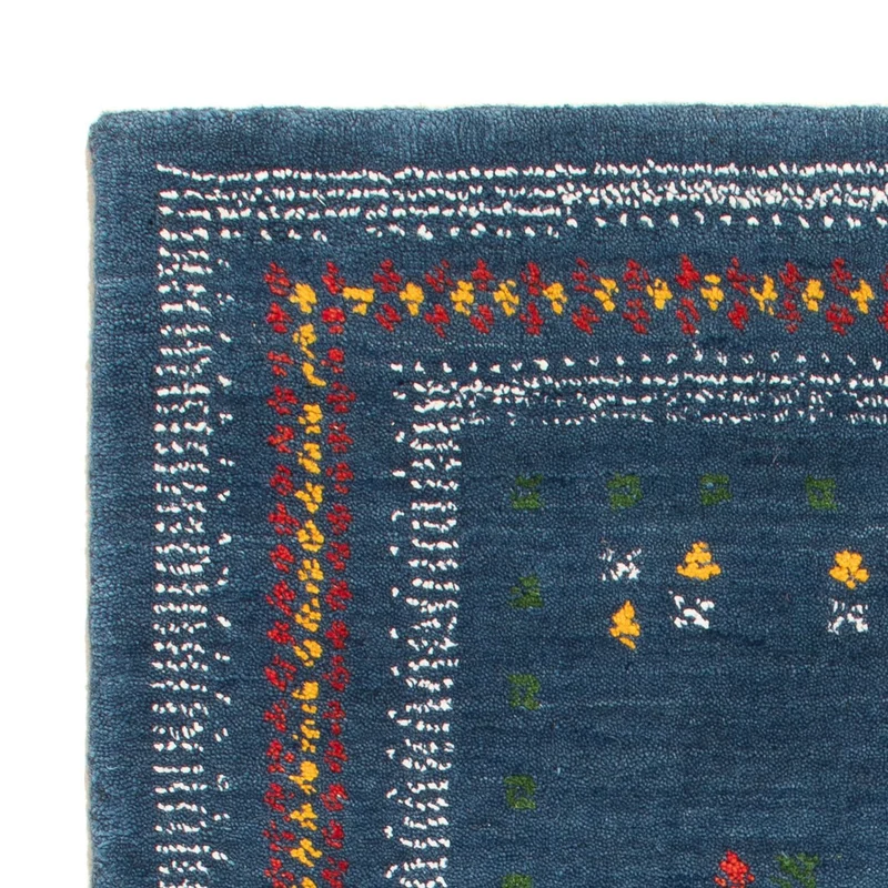 Gabbeh Teppich - Loribaft Softy - 60 x 90 cm - blau