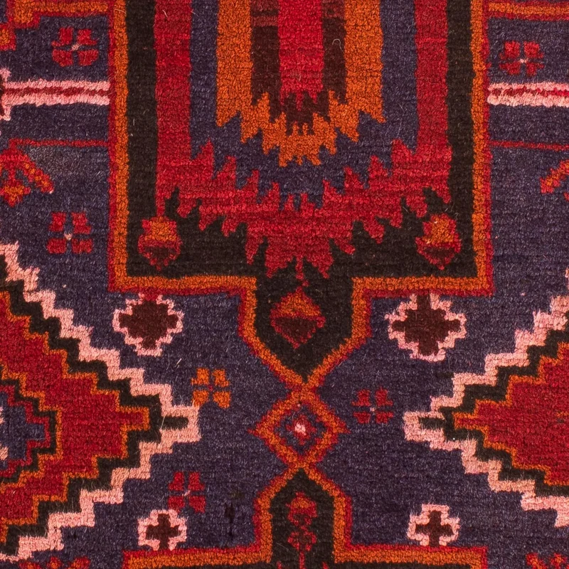 Orientteppich 87 x 125 cm - dunkelrot